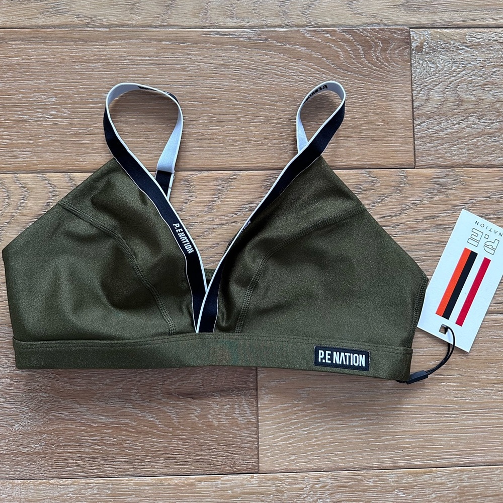 NWT PE NATION sports bra with adjustable straps